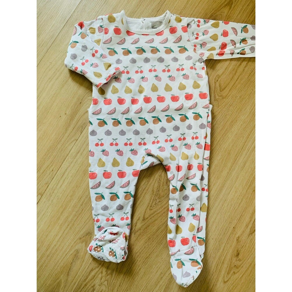 Pajama footie BOUT’CHOU fruits cotton 18M